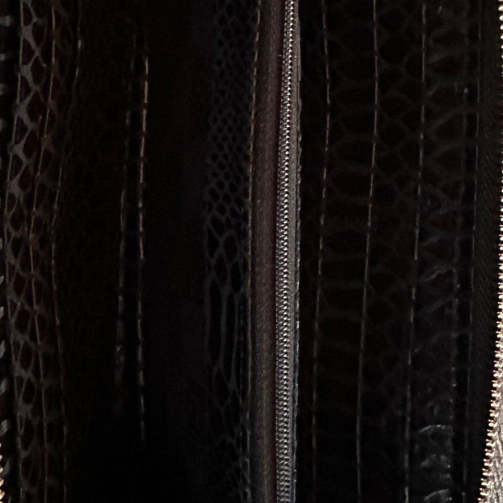 Michael Kors Python Embossed Soft Leather Zip Aro… - image 8